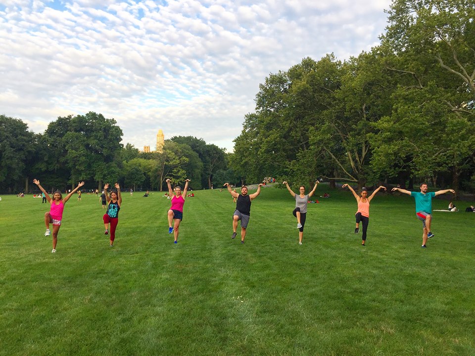 Workout in Central Park